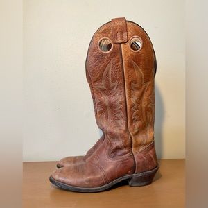 Vintage Leather Cowboy Buckaroo Boots